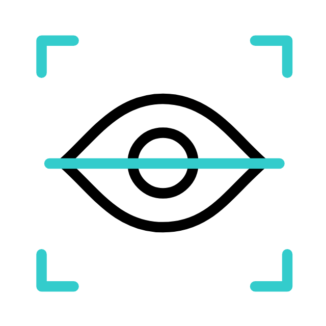 Eye scanning animation